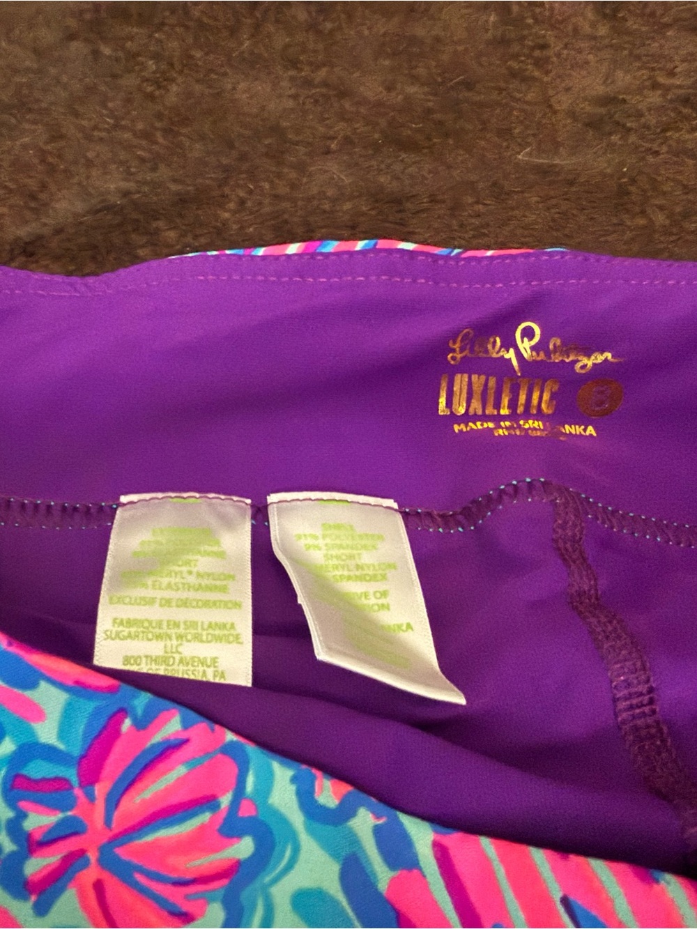 Lilly Pulitzer Pink & Blue Floral Skort - Picture 3 of 3
